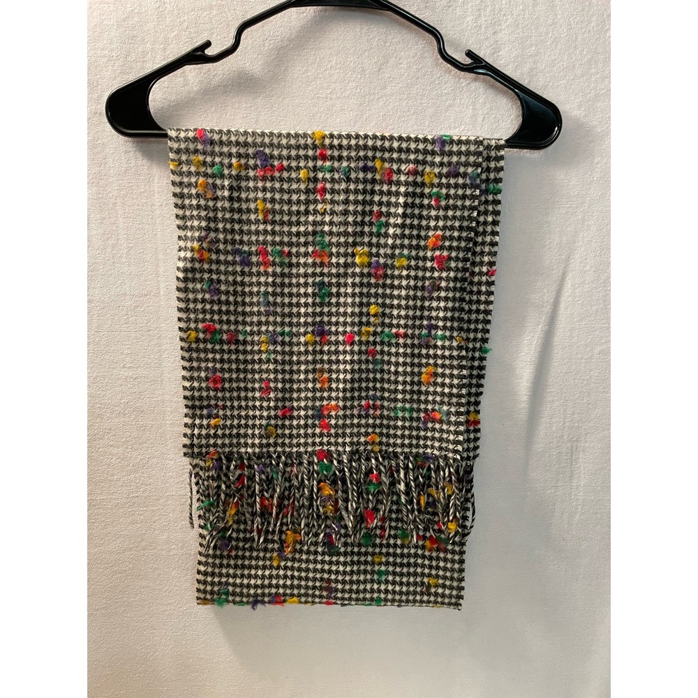 London Fog Cashmink scarf Multi colorโ black design made in Germany
